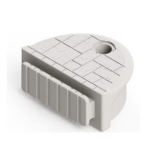 40” HALF ROUND END CAP