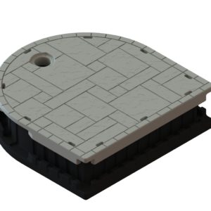 60″ HALF ROUND DOCK (2-PIECE)